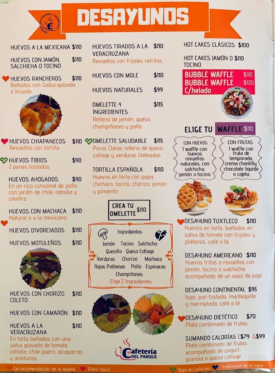 CAFETERÍA DEL PARQUE BOULEVARD Menu - Image 2