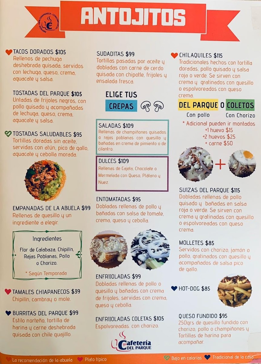 CAFETERÍA DEL PARQUE BOULEVARD Menu - Image 4